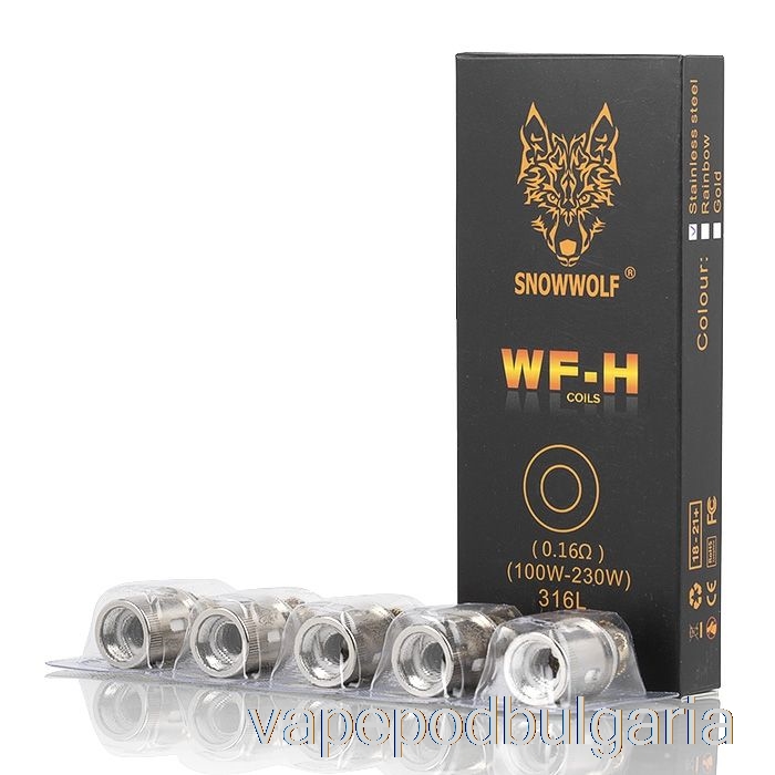 Vape Течности Snowwolf Wolf Wf резервни бобини 0.16ohm Wf-h бобини (неръждаема стомана)